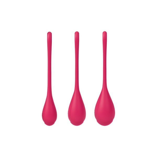 Set de 3 boules de geisha rouge Yoni Power 1 Satisfyer 